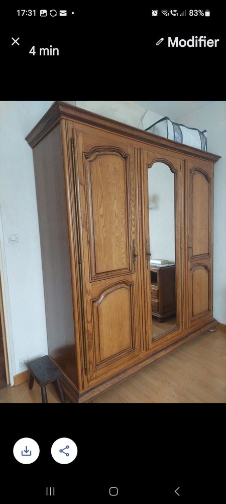 Chambre ch�ne massif 600 Morangis (91)