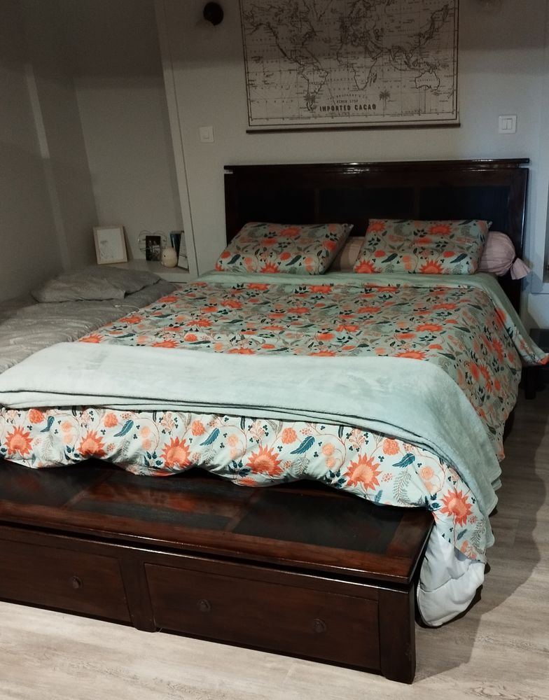 Chambre compl�te bois exotique 350 Henrichemont (18)