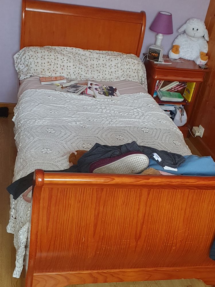 Chambre compl�te merisier massif style Louis Philippe 500 Carcassonne (11)