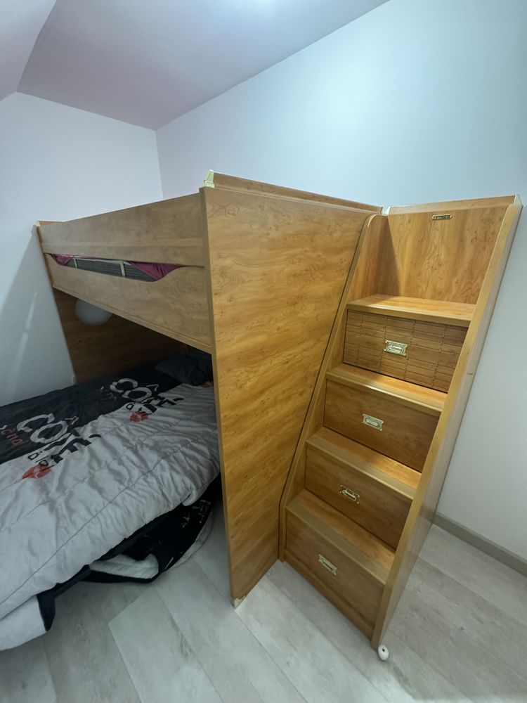 Chambre compl�te : Lit superpos� 1 place + bureau + meuble bateau �  Marque Gautier �  Tr�s bon �tat 955 Saint-Omer-Capelle (62)