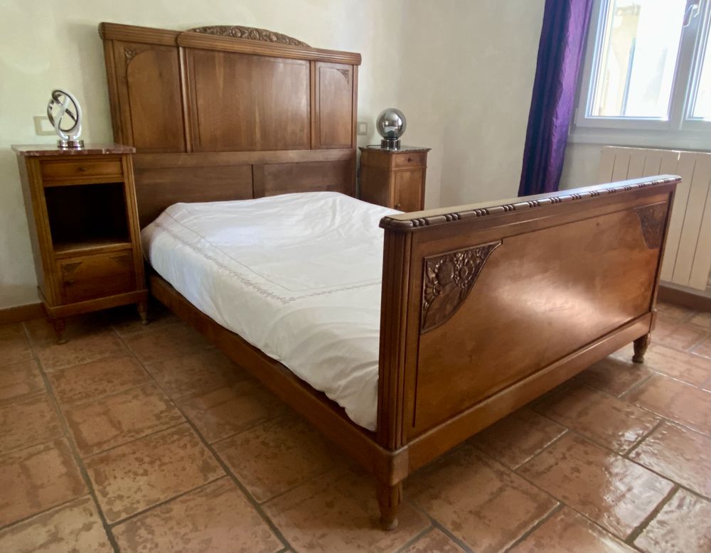 Chambre � coucher compl�te en bois massif - style Art D�co 175 Nyons (26)