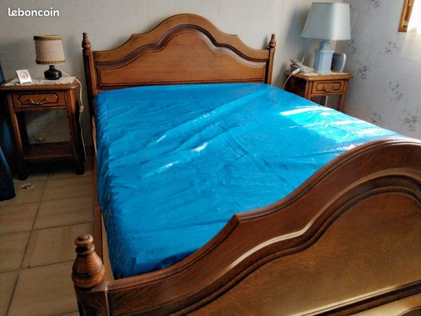 Chambre � coucher : lit 2 pers + armoire + 2 chevets 400 Les Bordes (45)