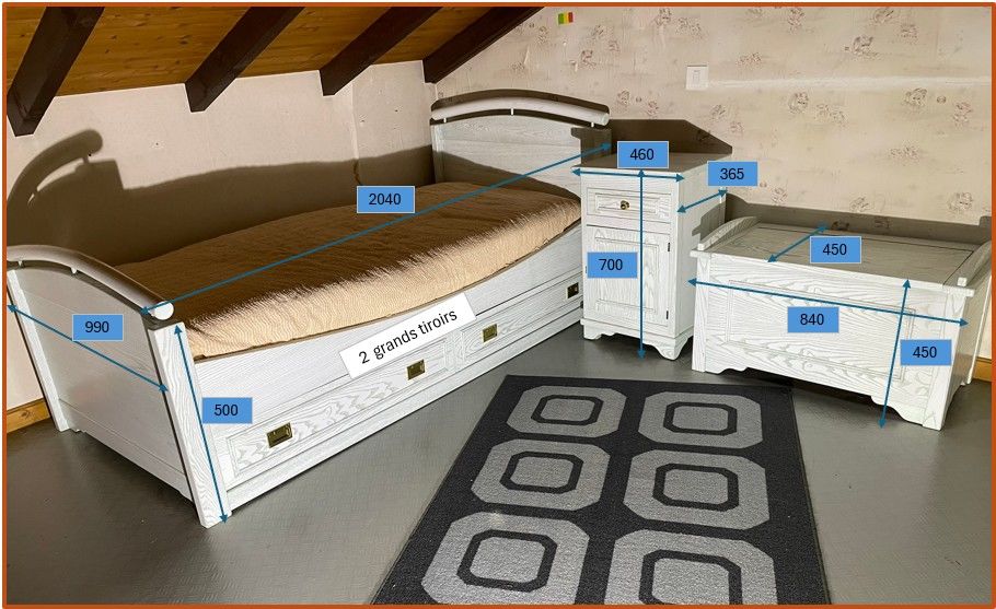 Chambre enfant/ Ado compl�te r�alis�e par un menuisier �b�ni 2000 Dommartin-l�s-Remiremont (88)