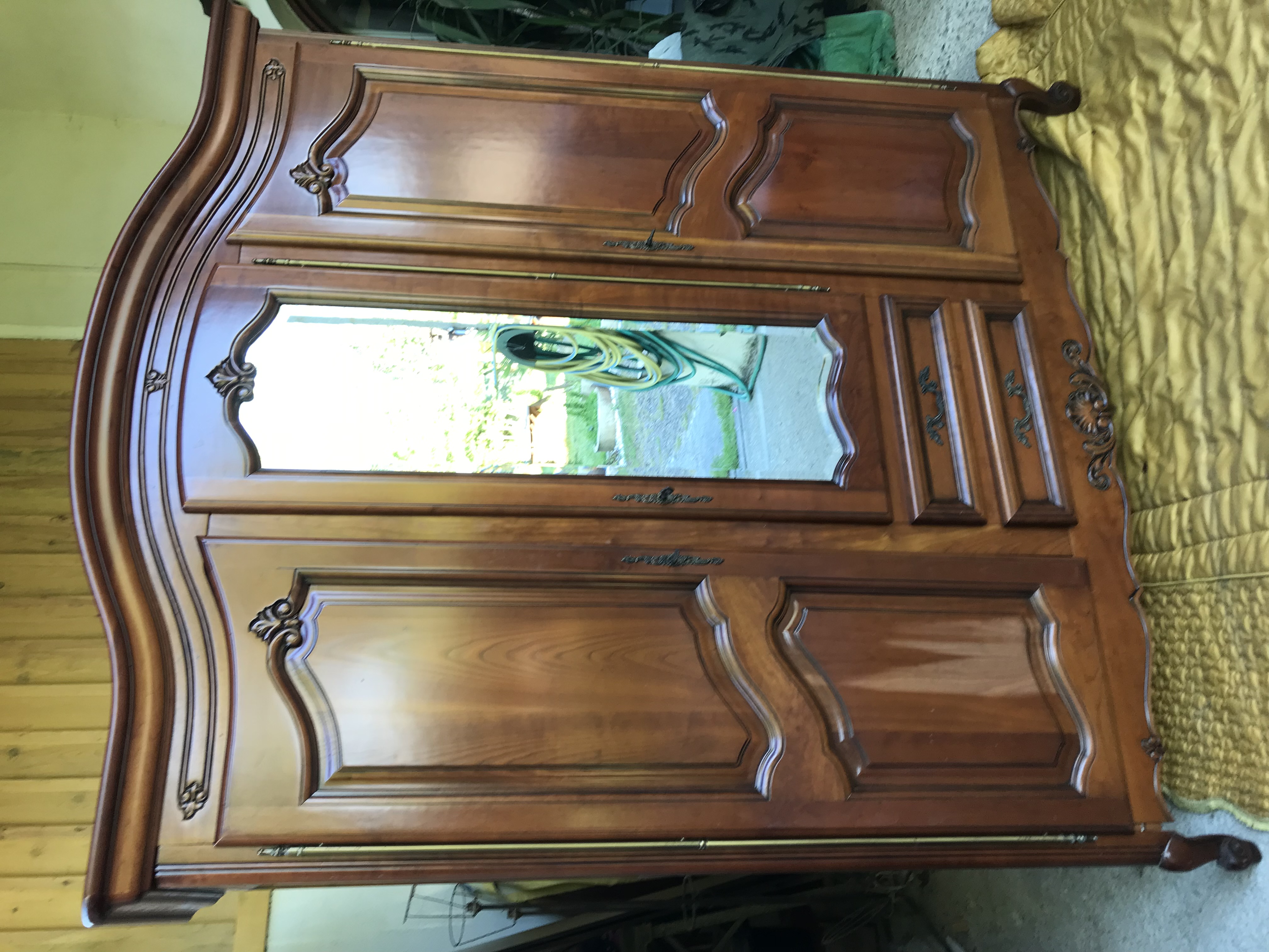 Chambre style Louis XV (armoire, lit, chevet) 120 Chepniers (17)