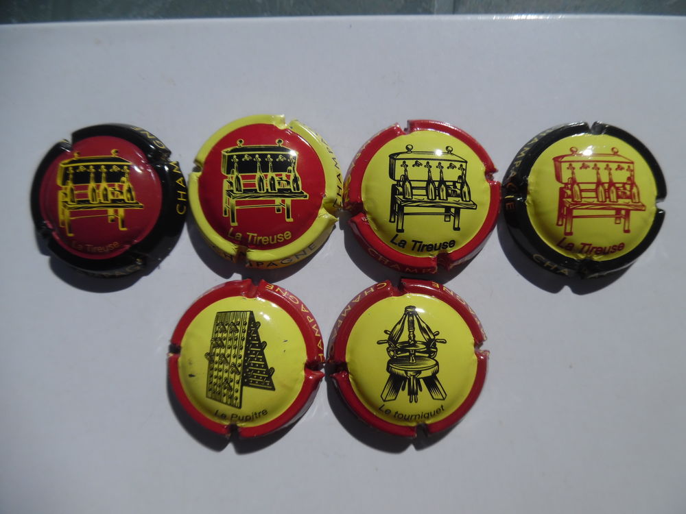 CHAMPAGNE  La Tireuse ,  Le Pupitre ,  Le Tourniquet . 4 Plivot (51)