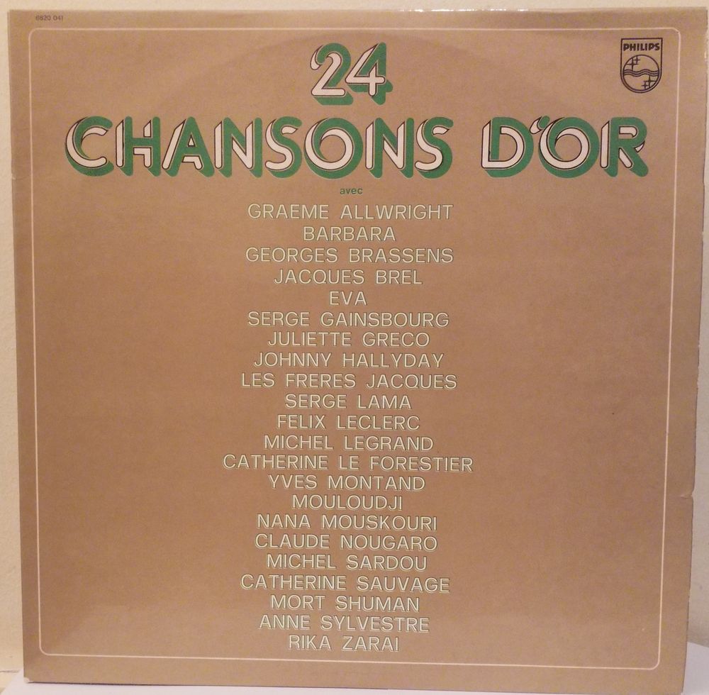 24 Chansons D'or - Gainsbourg - Sardou - Nougaro - Brel - Br 10 Caumont-sur-Durance (84)