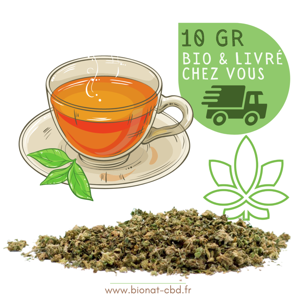 Chanvre biologique - Trim fleurs indoor CBD pour infusion 22 Rez� (44)