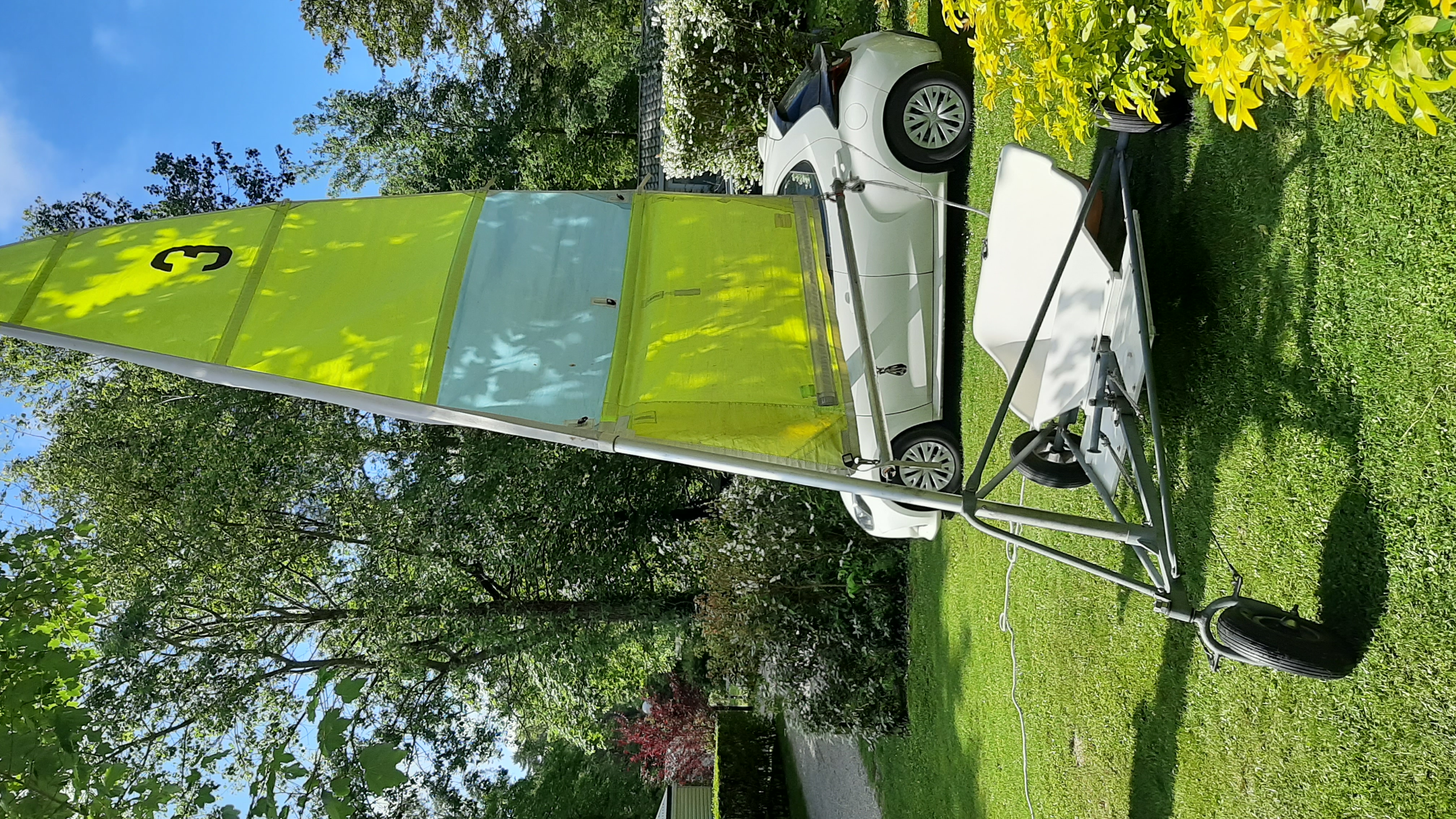 Char � voile biplace + remorque 1600 Quend (80)