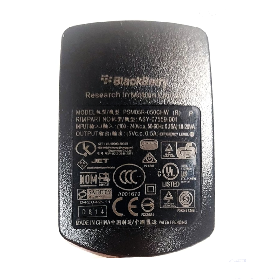 Chargeur BlackBerry d'origine AC/DC 5V 0.5A 8 Puteaux (92)