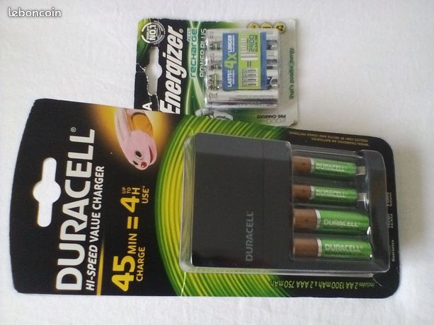 CHARGEUR DURACELL + PILES LR06 NEUFS 15 EUR 15 Nice (06)