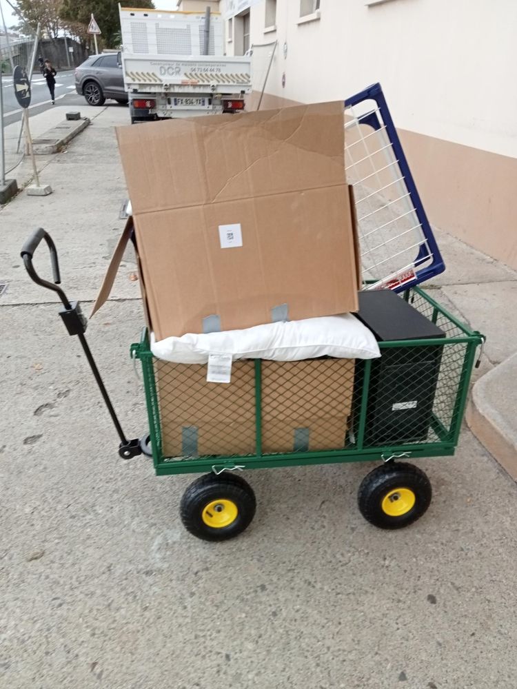 chariot Arebos pour jardin. 70 Vichy (03)