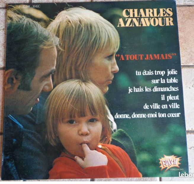 CHARLES AZNAVOUR, vinyles 33 tours 9 �ragny (95)