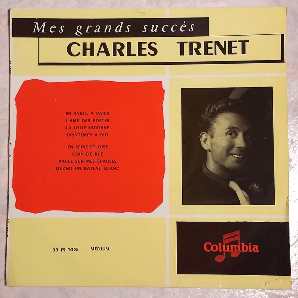 CHARLES TRENET-33t / 25cm-MES GRANDS SUCCÈS-L'ÂME DES POÈTES 13 Tourcoing (59)