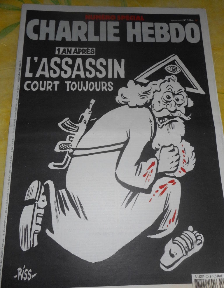CHARLIE HEBDO  N� 1124, 4 janv 2016  � 1 an apr�s 7 Penv�nan (22)