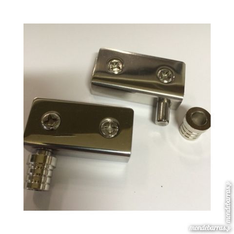 CHARNIERES PORTE VITREE AMEUBLEMENT - NEUVE - 14 Marcq-en-Bar�ul (59)