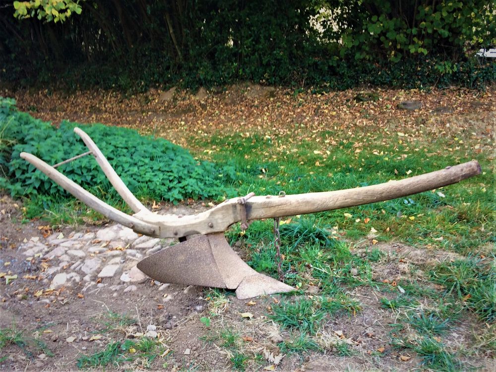 Charrue araire en bois � traction animale 200 Lourdoueix-Saint-Pierre (23)