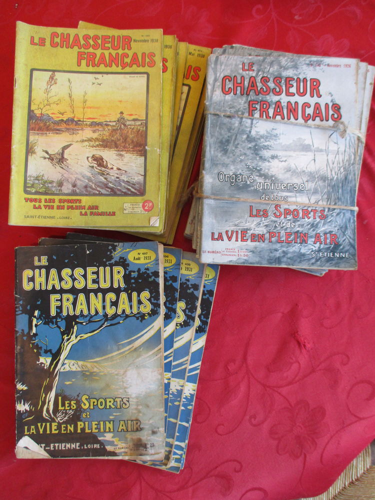 Le Chasseur français, collection anciens magazines 1924/1959 0 Épinal (88)