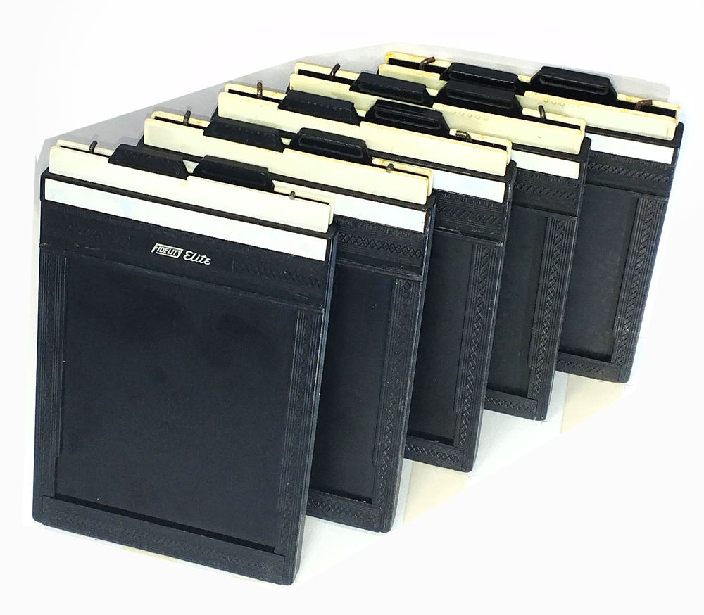 Lot  de 5 Chassis photographique 4 x 5 Fidelity Elite 45 Creil (60)