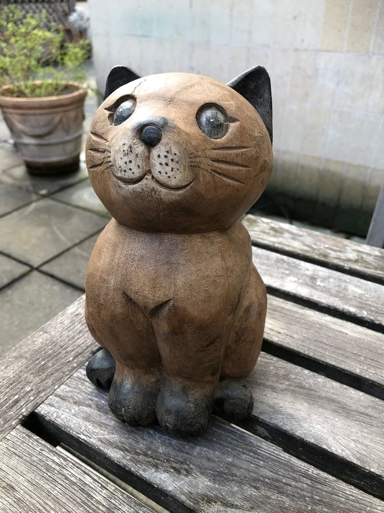 Chat sculpt� en bois 15 Paris 15 (75)