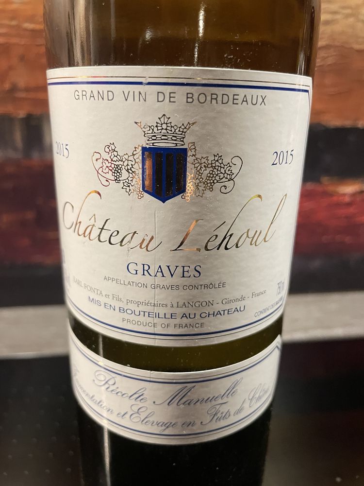 1 Bt Ch�teau LEHOUL 2015 Graves Blanc 27 Vigneux-sur-Seine (91)