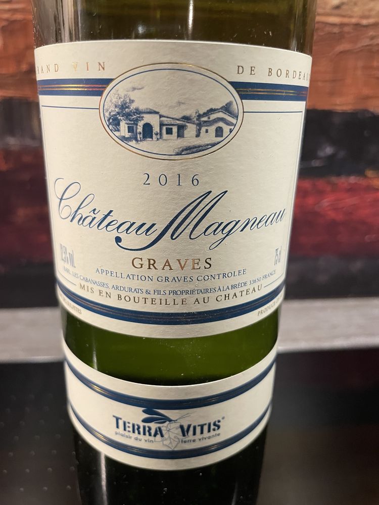 1 Bt Chateau MAGNEAU 2016 Graves Blanc 22 Vigneux-sur-Seine (91)