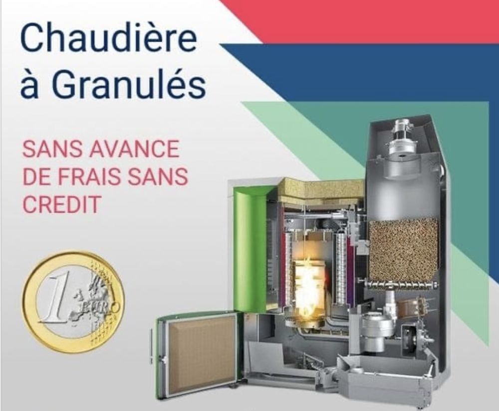 Chaudi�re biomasse � granul�s pour 1� symbolique 1 J�uf (54)