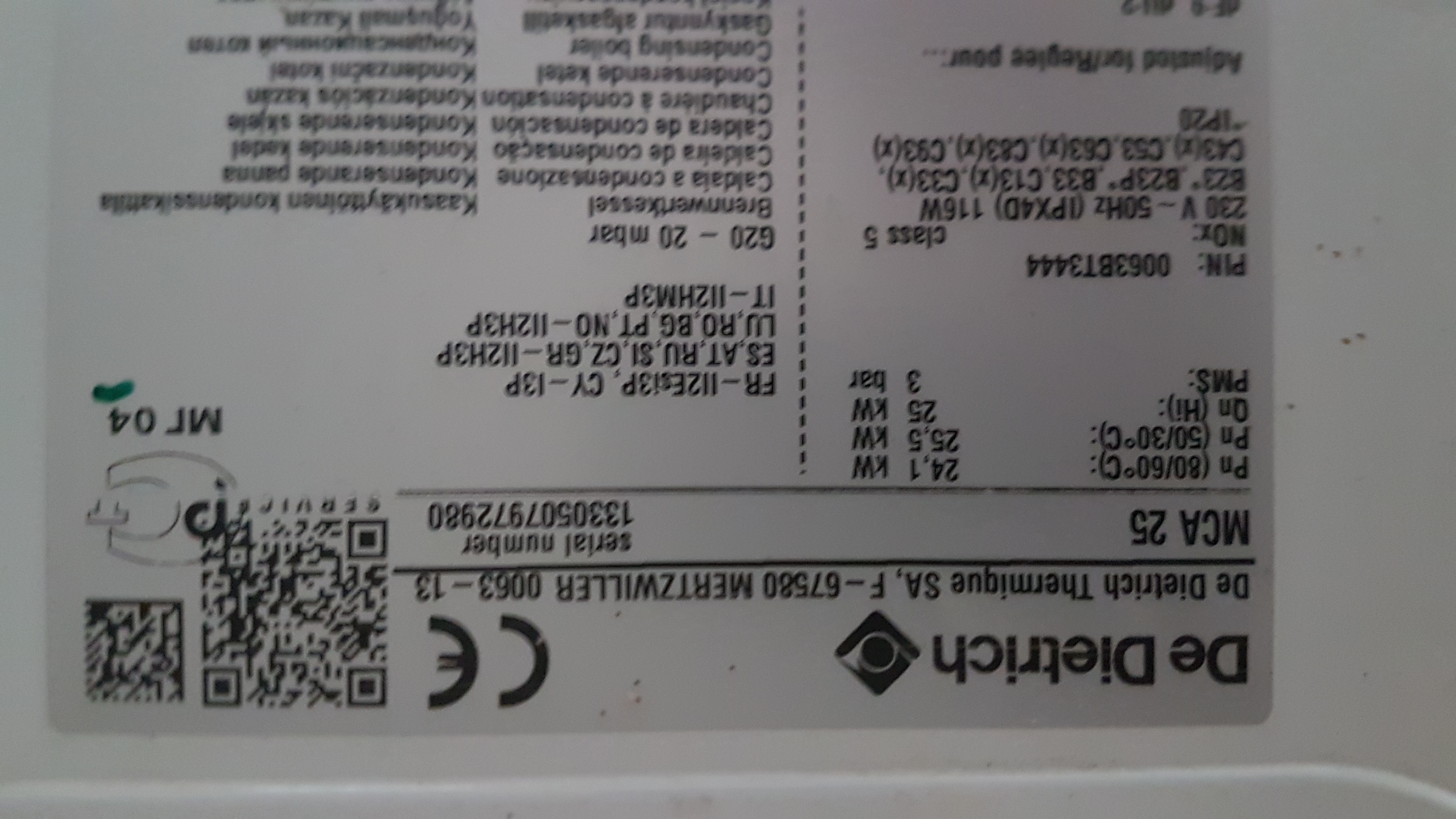 Chaudi�re gaz murale 500 Voujeaucourt (25)