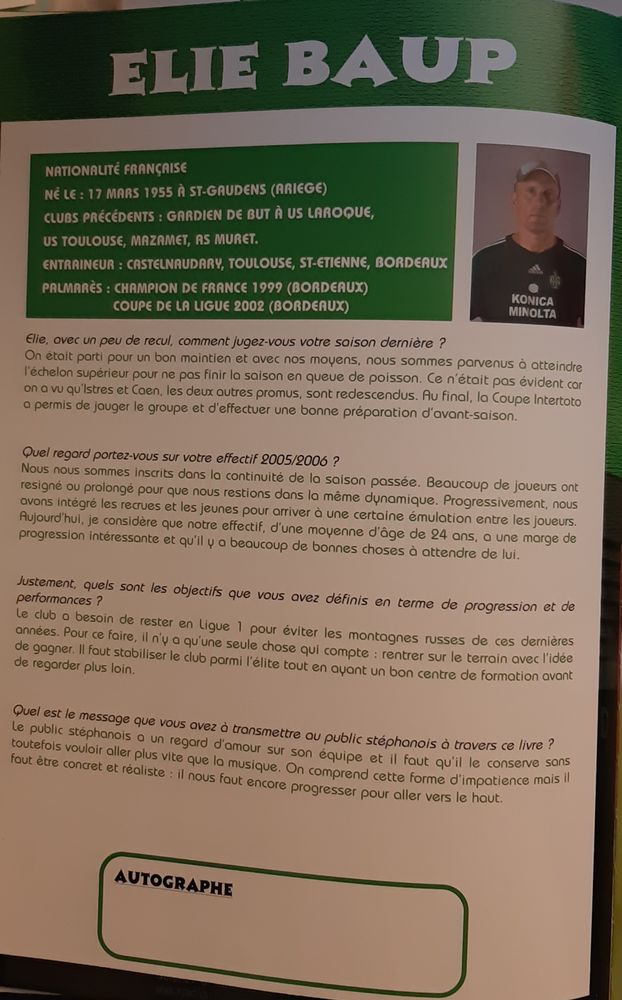 Le Chaudron dans tous ses �tats - Sainson 2005-2006 15 Saint-�tienne (42)