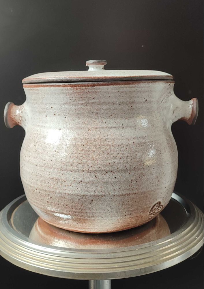 Chaudron soupi�re en c�ramique La Hulotte , Ateliers Pierlot 95 Clermont (60)