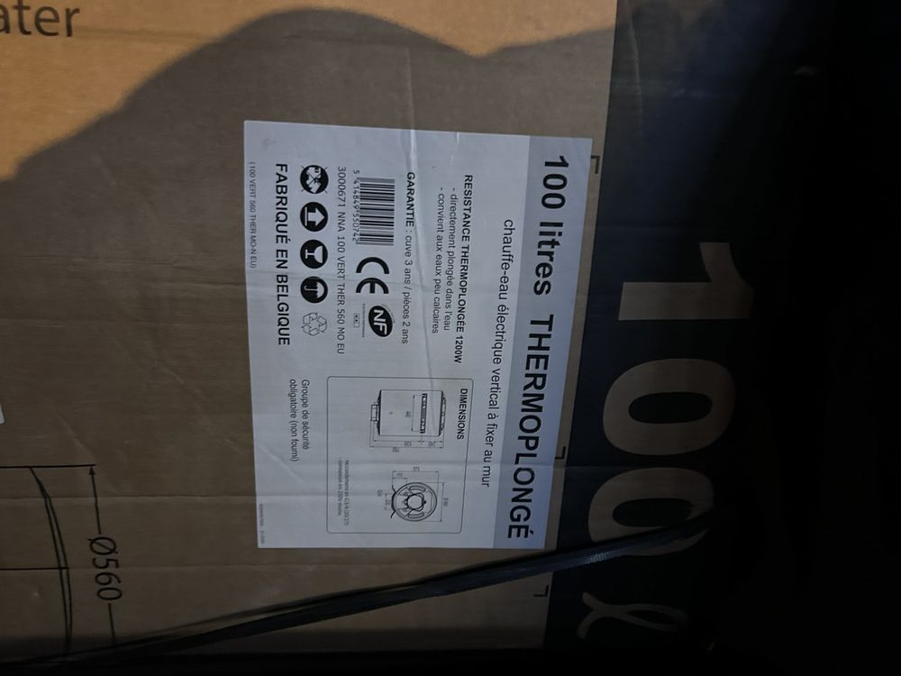 Chauffe eau �lectrique thermoplong� 100l 240 Paris 20 (75)