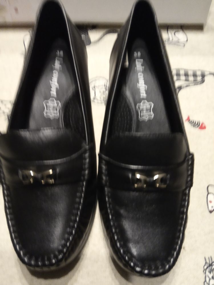 Chaussure cuir mocassin femme noire pointure 38 25 Saint-Quentin (02)