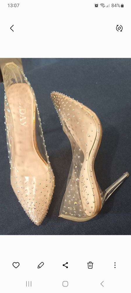 Chaussure � talon transparente pointure 38 30 Sainte-Clotilde (97)