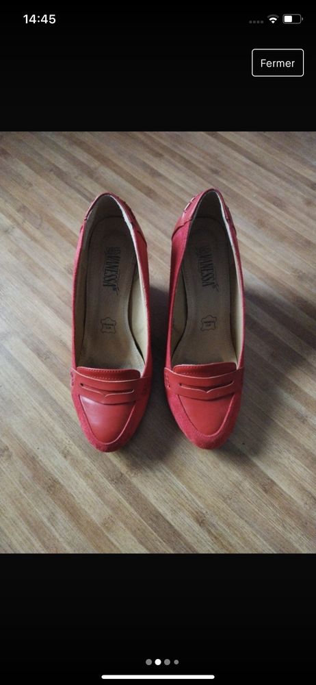 chaussures compens�es rouge 15 Garges-l�s-Gonesse (95)