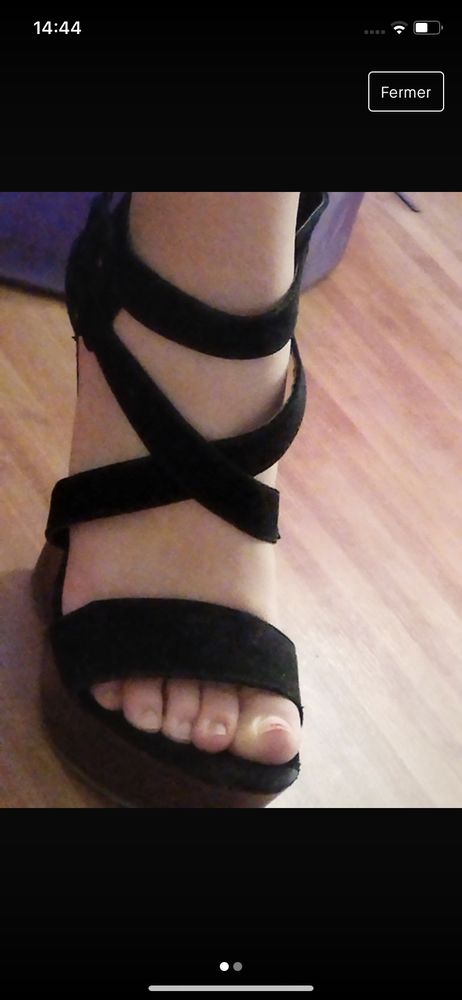 chaussures noires compens�es 10 Garges-l�s-Gonesse (95)