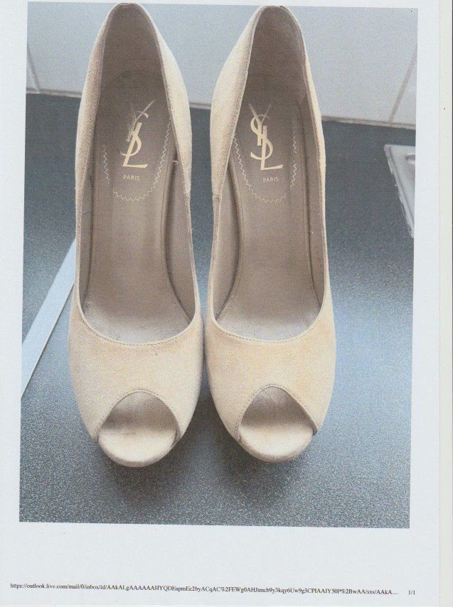 chaussures Yves St Laurent beige en daim 600 Paris 16 (75)