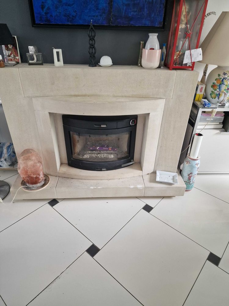 Chemin�e contemporaine  avec insert  JOTUL 1000 Ville-d'Avray (92)
