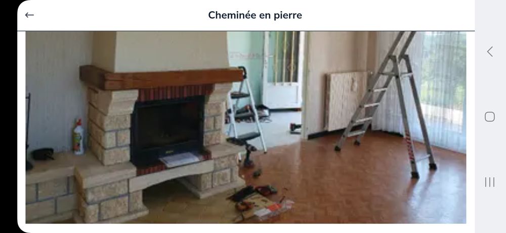 Chemin�e en pierres 160 Ray-sur-Sa�ne (70)