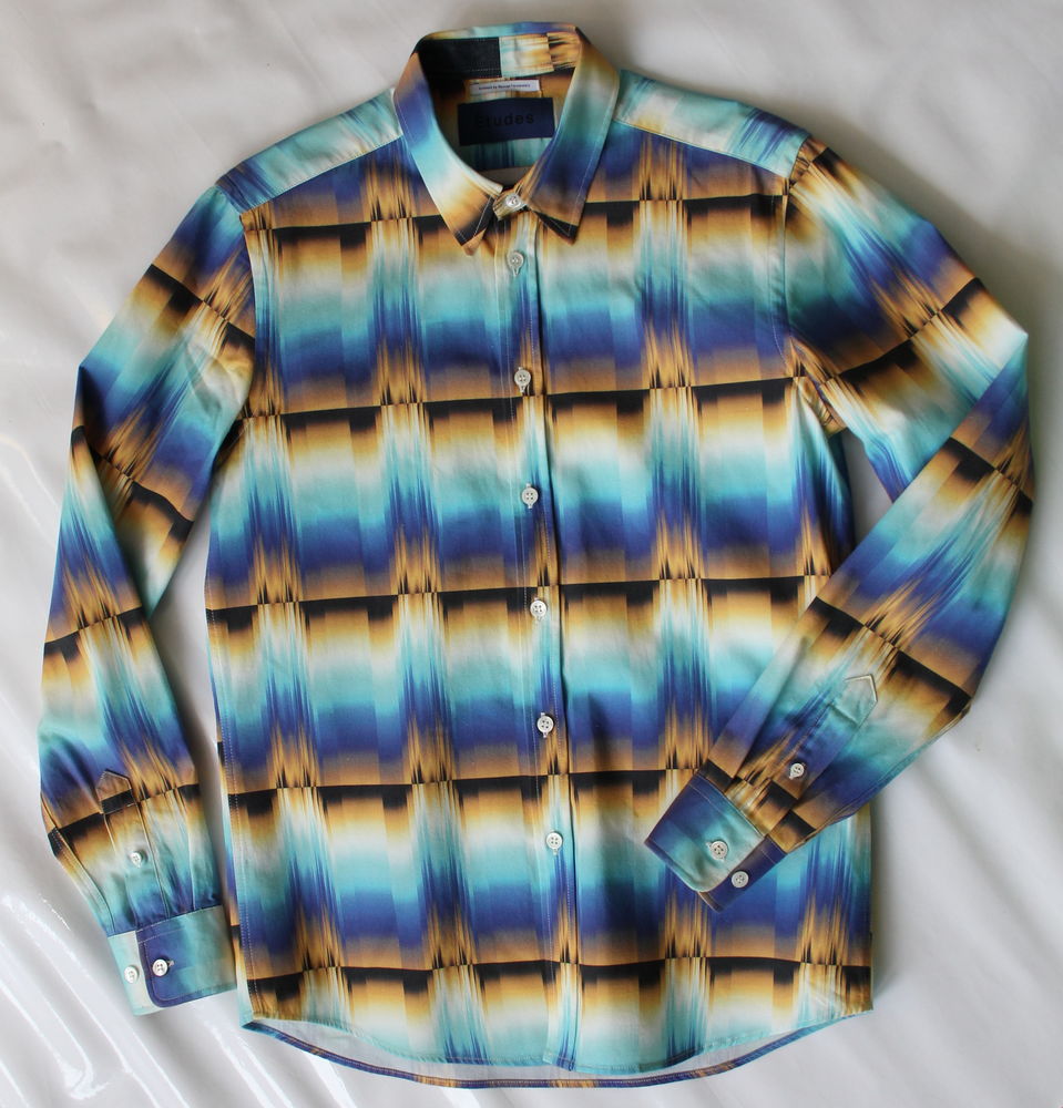 Chemise bleu & beige ETUDES T.XS 100 Issy-les-Moulineaux (92)