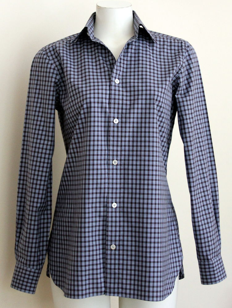 Chemise bleu & marron CHARVET T.M soit 38/40 Fr 140 Issy-les-Moulineaux (92)