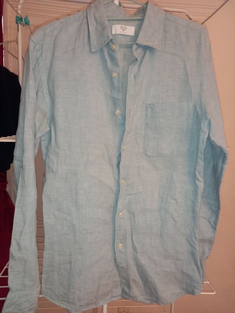 chemise bleu en lin 5 Paris 18 (75)