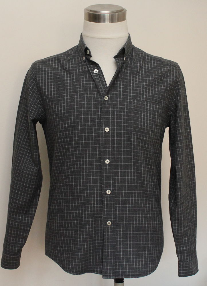 Chemise � carreaux gris AMI T.41 ou L 80 Issy-les-Moulineaux (92)
