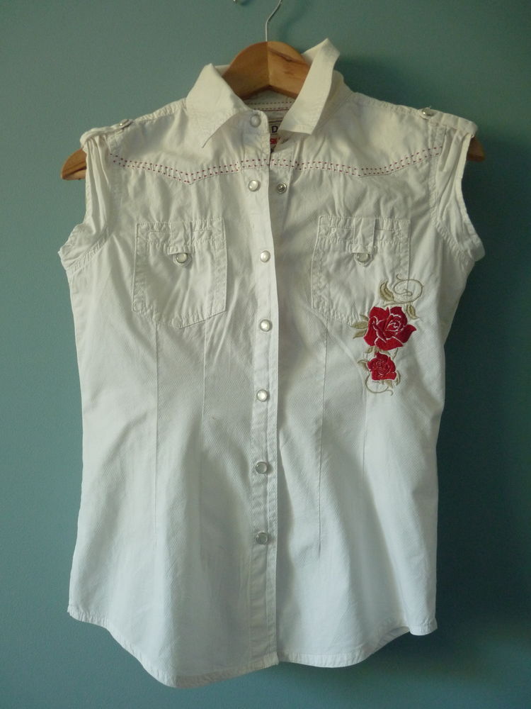 chemise femme kaporal blanc XS 34 TBE 10 Brienne-le-Château (10)