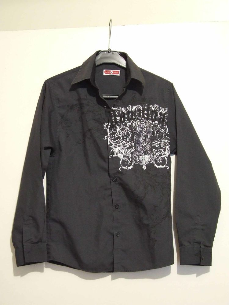 Chemise grise anthracite, C&A, Taille 10�ans, TBE 4 Bagnolet (93)