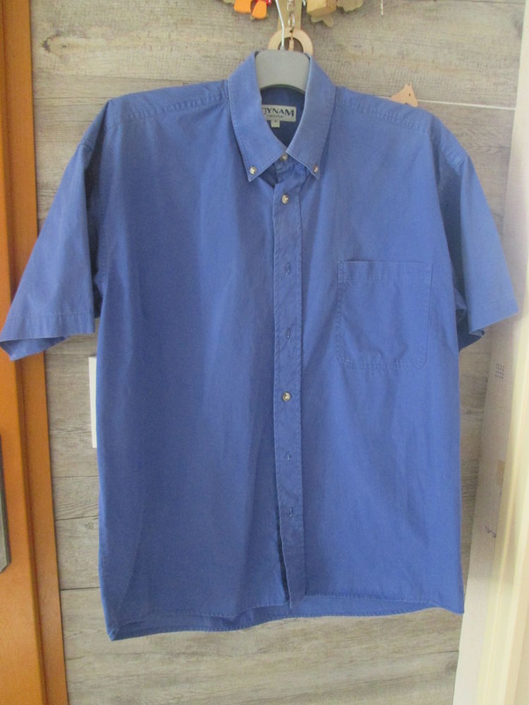 Chemise homme manches courtes bleu nuit taille M 9 Chauriat (63)