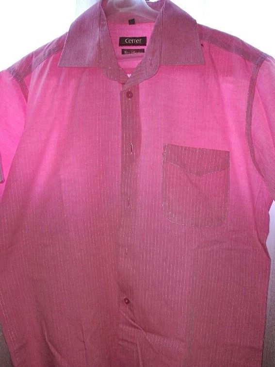 Chemise manches courtes rose marque Cerrer taille 3 7 Villiers (86)