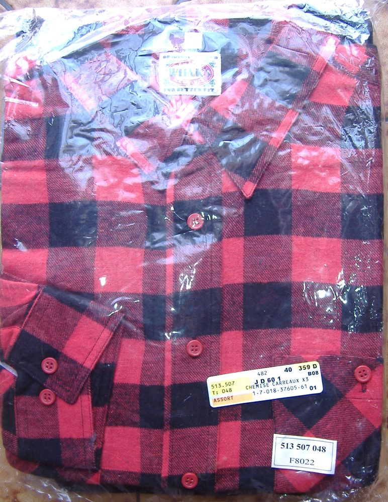 Chemise Neuve Flanelle- �cossaise Noire et Rouge- Taille 6 25 Clermont-Ferrand (63)