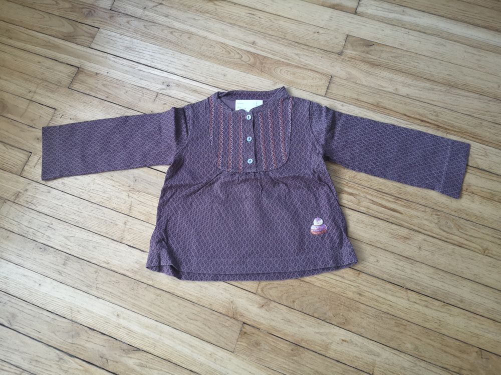 F (20) - 4 ans - Chemise  Petit Bateau  0 Paris 13 (75)