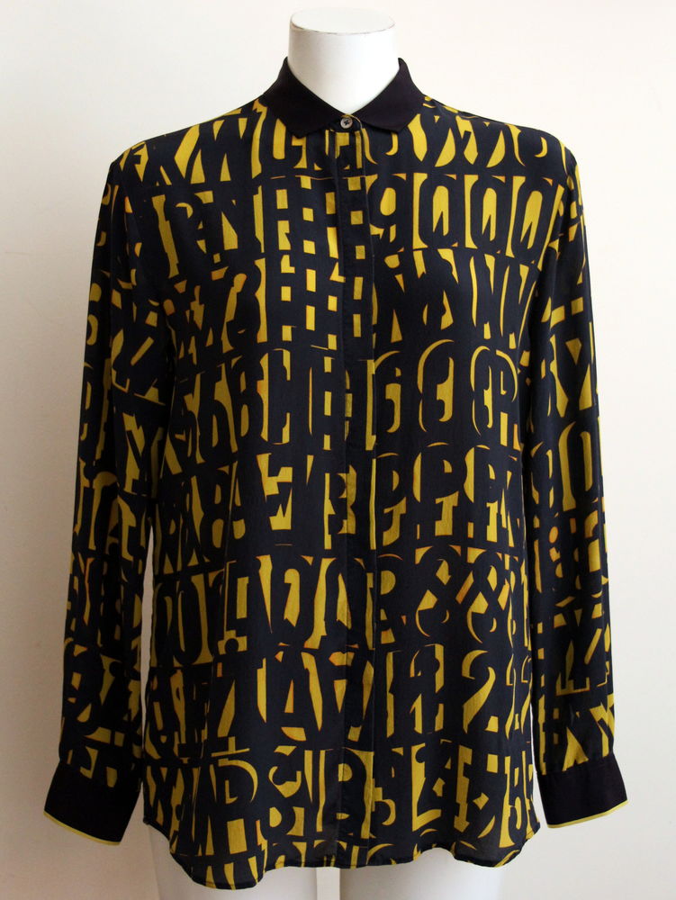 Top Chemise soie jaune et bleu PAUL SMITH T.40 70 Issy-les-Moulineaux (92)