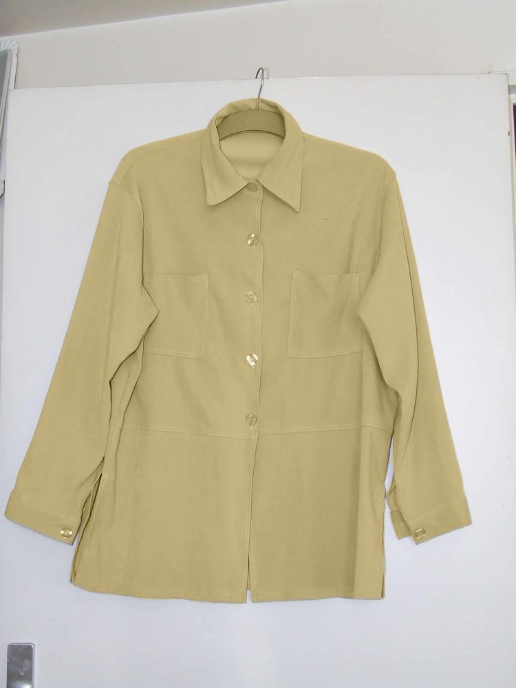 Chemise tunique en su�dine peau de p�che, Beige, T. 46 48 5 Bagnolet (93)