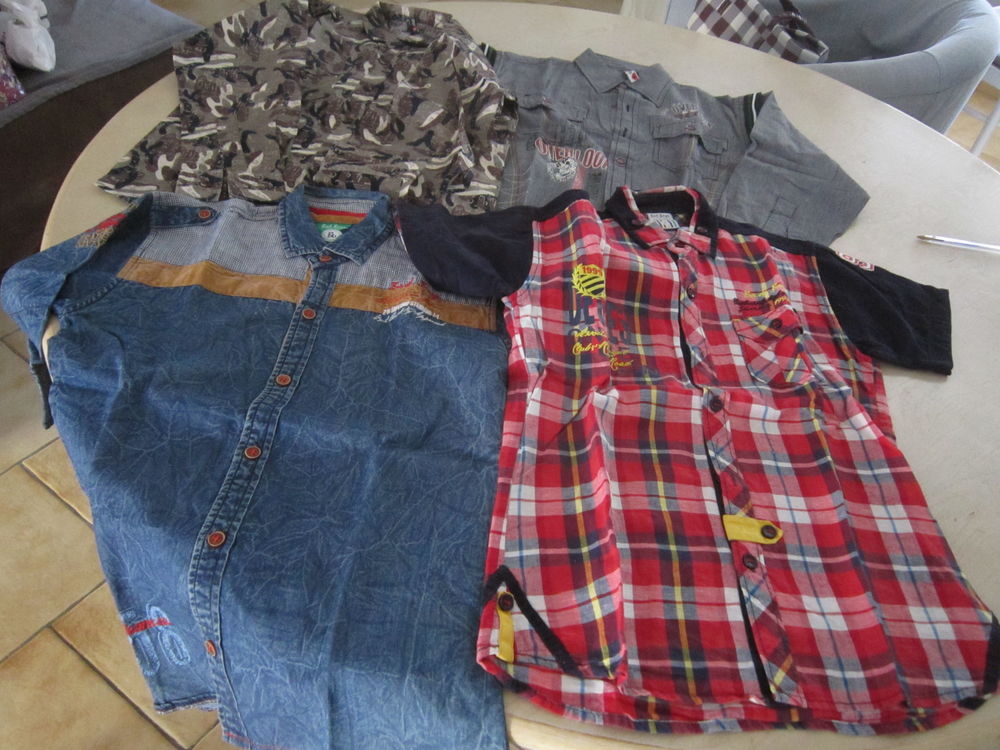 Un lot de 4 chemises dont 2 chemisettes 30 Brignais (69)